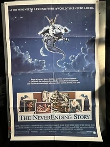 THE NEVERENDING STORY VINTAGE 1984 27" x 41" FOLDED ONE-SHEET POSTER - Picture 1 of 11