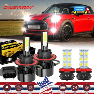Faro LED haz alto y bajo + bombilla antiniebla para Mini Cooper R56 Clubman R55 6000K - Imagen 1 de 12