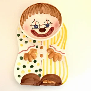 Juego de platos infantiles vintage Enesco plato cuenco feliz payaso porcelana Japón raro - Imagen 1 de 14