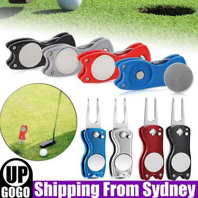 Golf Ball Marker Repairer Pitch Pitch Mark Divot Repair Blade Tool Colourful AUS - image 1 of 4