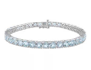 18.5 Carat (ctw) Blue Topaz Bracelet Sterling Silver - Picture 1 of 4
