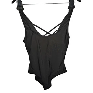 Flygo XL Black One Piece Swimsuit - Picture 1 of 2