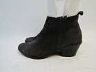 Dolce Vita Womens Sz 8 M Distress Gray Suede Heeled Ankle Fashion Boots Bootie