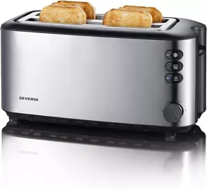 SEVERIN AT 2509 Tostapane 4 fette Maxi 1400W con griglia, tasto scongelamento e - Foto 1 di 5