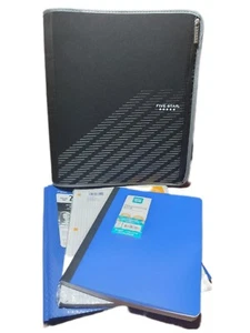 Mead Five Star 2" Black Gray Zipper School Binder NEW NWOT Plus Extras & Pencils - Picture 1 of 3
