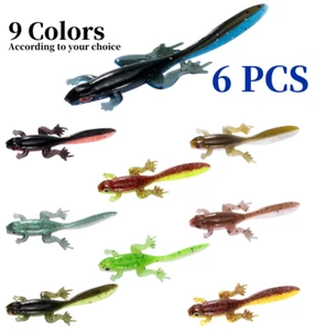 Topwater Weichplastikköder Angeln Kaulquappe Kreatur Echse Köder Froschköder - Bild 1 von 14