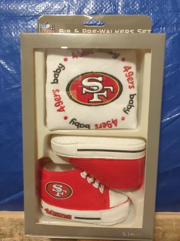 San Francisco 49ers Bib & Pre-Walker Set NFL Officially Licensed Gear Cover