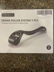 Dermaroller 3-pack Set .5mm, 1.0mm,  and 1.5mm Rollers. 540 Needles Each New