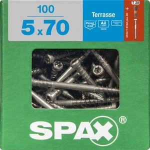 Spax Terrassenschrauben 5.0 x 70 mm TX 25 - 100 Stk. Schraube - Bild 1 von 3