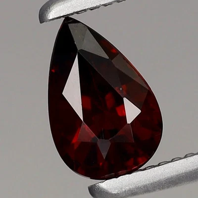 0.59ct Spessartite Garnet 6x4mm Pear Natural Orangeish Red Gemstone Namibia, Afr - Image 1 of 4