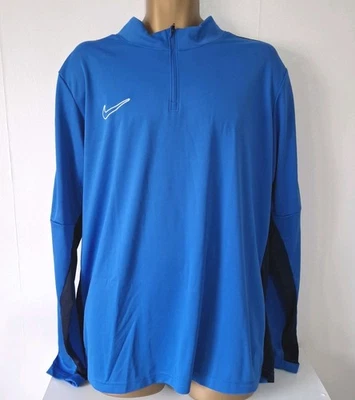 Nike Dri-Fit Academy 23 Drill Top 1/4 Zip XXL Royal Blue Long Sleeve BNWT - Image 1 of 4