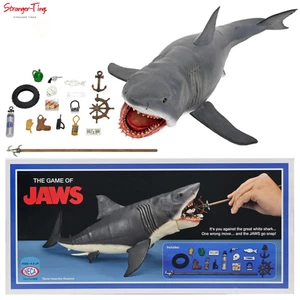 JAWS - THE GAME OF JAWS / 15 INCH HEAD TO TAIL ACTION FIGURE 50TH ANNIVERSARY - Picture 1 of 10