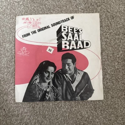 Bees Saal Baad Vinyl Record 45 Rpm 7" Hemant Kumar Bollywood  Hindi Film Indian - Image 1 of 2