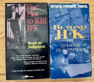 2 VHS -The Plot To Kill JFK: Rush To Judgment & Beyond JFK 1988 Antonio - Picture 1 of 6