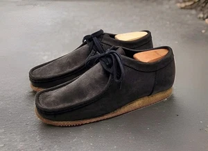 Clarks Originals Wallabee Black Suede Leather Size 7.5 M Shoes Boots - Picture 1 of 7