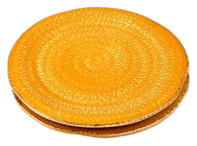 Juego de 2 platos de ensalada Vietri Sorrento amarillo moteado Italia 8-1/4" Foto 1 de 4