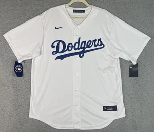 Camiseta cosida Nike Los Angeles Dodgers para hombre XL 50 blanca azul MLB NUEVA CON ETIQUETAS - Imagen 1 de 11