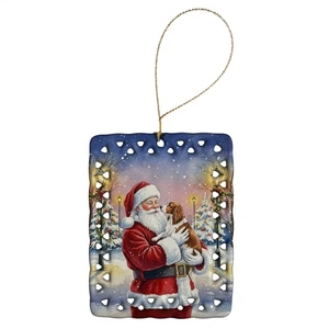 Caroline's Treasures Welsh Springer Spaniel Santa Porcelain Ornament FNT1086CO2 - Picture 1 of 3