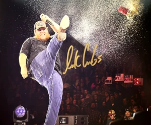 Foto firmada por Luke Combs de 8x10 pulgadas autógrafo original auténtico con: certificado de autenticidad - Imagen 1 de 6