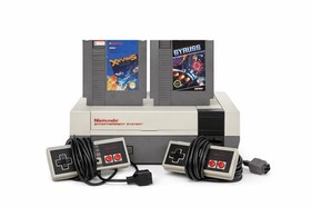 Nintendo NES System Bundle 2 Controllers Gyruss & Xevious