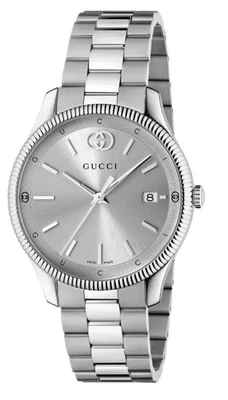 GUCCI G-Timeless Quartz Stainless Steel 38MM Silver Dial Men's Watch YA1264232 - Image 1 of 4