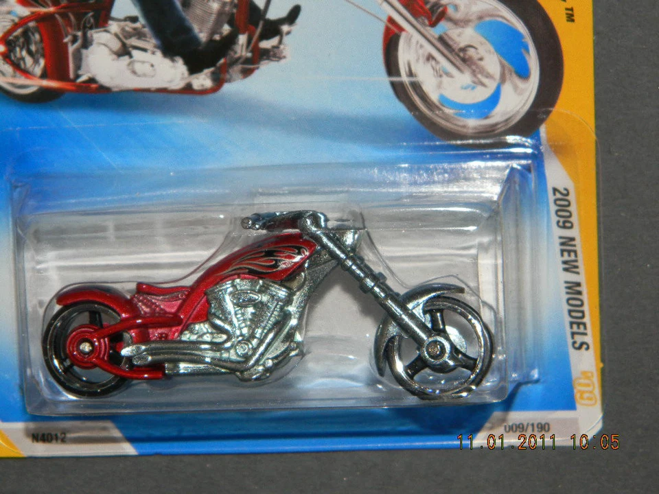 HW HOT WHEELS 2009 NEW MODELS #9 OCC SPLITBACK MOTORCYCLE HOTWHEELS RED VHTF NM - Image 1 of 1
