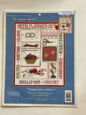 Candamar Designs Inc. #92107 Needleworker at Heart Cross Stitch Pattern Booklet - Image 1 of 2
