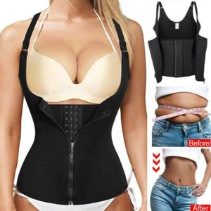 US Women Neoprene Hot Vest Shaper Gym Fitness Sauna Sweat Thermal Cami Tank Tops - Picture 1 of 19