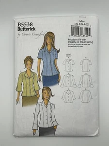 Butterick 2010 Connie Crawford Easy Sewing Pattern #B5538 Shirt Size 16 Bust 42 - Picture 1 of 2