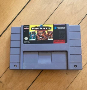 Super Pinball: Behind The Mask Super Nintendo Game Cartridge Tested Working - Picture 1 of 4