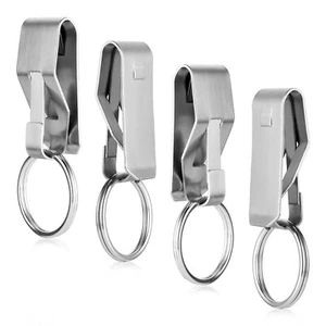 4 piezas clips de llave de cinturón de metal soporte de llave clip llavero para suministros de oficina en el hogar - Imagen 1 de 7