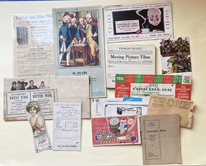 Large Lot 20 Pieces 1880s-1950s Chicago Area Advertising Ephemera - Picture 1 of 6