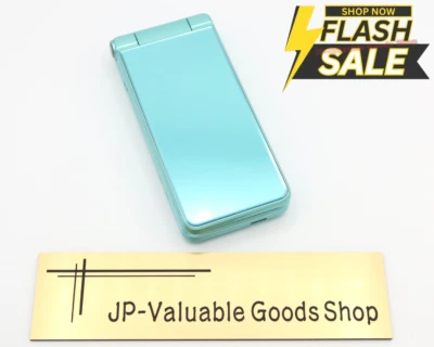 [C] SHARP AQUOS Keitai 2 601SH 602SH Light Green Flip Phone Unlocked SIM Japan - Image 1 of 4