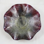 IMPERIAL COBBLESTONES PURPLE CARNIVAL GLASS BOWL