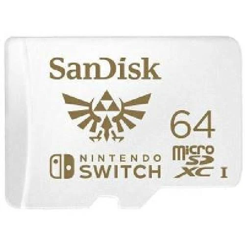 SanDisk 64GB Zelda microSDXC Scheda per Nintendo Switch, Scheda di memoria con l - Immagine 1 di 1
