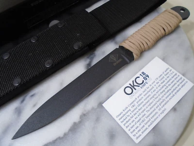 Ontario OKC Ranger Shank Fixed Blade Knife Full Tang 1095 CS Dagger USA 10.50"