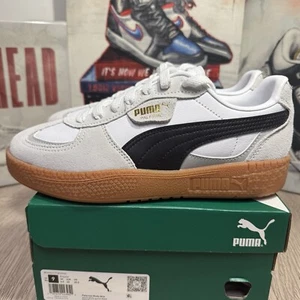 Puma Palermo Moda White / Black Women's 7, 7.5, 9 Casual Lace Up Sneakers 397727 - Picture 1 of 11