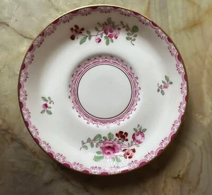 Crown Staffordshire Purple Rose -  Demitasse Saucer ONLY - Fine Bone China - Picture 1 of 2