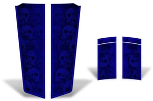 Calcomanías gráficas con capucha y maletero a rayas de carrera para Chevy Camaro 10-15 CALAVERA AZUL - Imagen 1 de 2