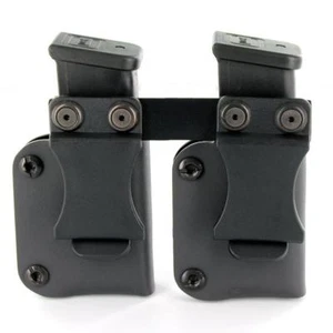 IWB KYDEX Double Mag Holster - 40+ Gun Models Available - MATTE BLACK - Picture 1 of 2