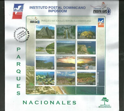 REPÚBLICA DOMINICANA 2015, PARQUES NACIONALES, 48 SELLOS FDC, ¡MUY RARO! Foto 1 de 4