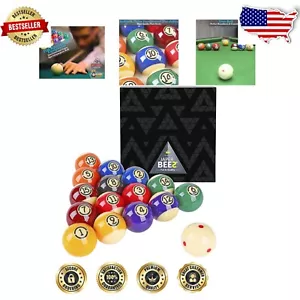 Superior Quality Billiard Balls Set - Smooth, Perfectly Balanced Play - Picture 1 of 8