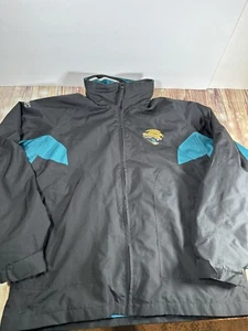 VTG Reebok NFL On Field Youth XL Jacksonville Jaguars Zip Up Light Jacket - Picture 1 of 13