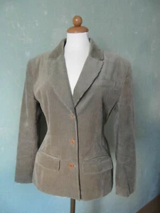 SISLEY Jacke Blazer hellbraun khaki schlamm Kordsamt schick Größe 36 S - Bild 1 von 2