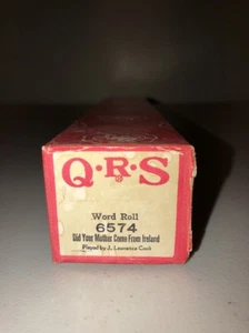 QRS Player Piano Word Roll 6574 Did Your Mother Come From Ireland? - Bild 1 von 3