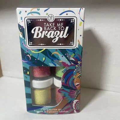 BH Cosmetics TAKE ME BACK TO BRAZIL 4 PIECE GLITTER SET - Image 1 of 4