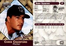Chris Crawford 2001 Multi-Ad Hudson Valley Renegades #9 RC Card *AutographDen*