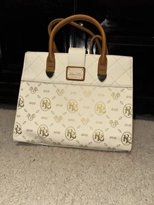 Borsa a mano Loungefly Disney’s Riviera Resort oro nuova con etichetta Disneyworld Hotel - Foto 1 di 6