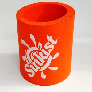 Vintage Koozie 1980er Sunkist orange Schaumstoff Dosenhalter Abdeckung Thermo Reise Souvenir - Bild 1 von 5