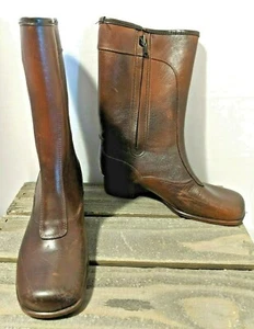Snow Rain Boots Sheepskin Lined Vintage Rain Boots MOD 7 - Picture 1 of 7